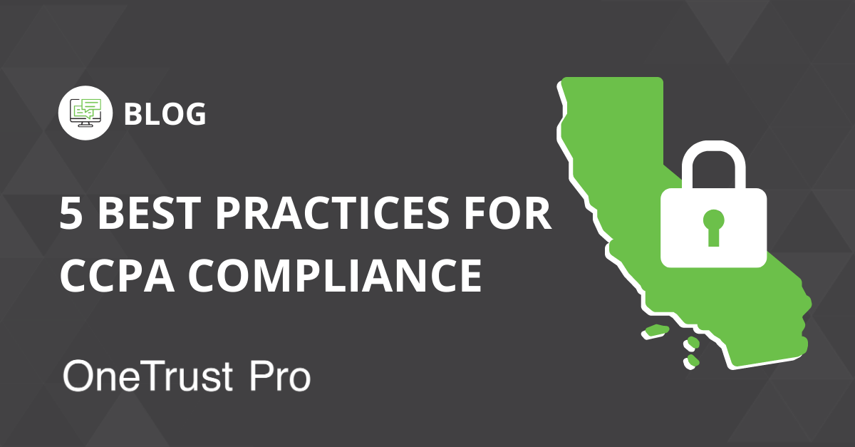 5 Best Practices for CCPA Compliance
